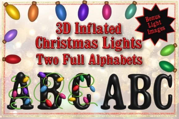 3D Inflated Christmas Lights Illustrations Review