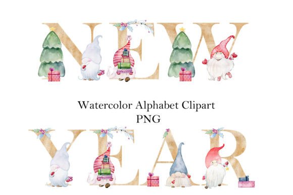Alphabet with Christmas Gnomes Illustrations Review