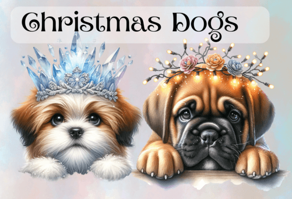 Christmas Dog Sublimation No 19 Illustrations Review