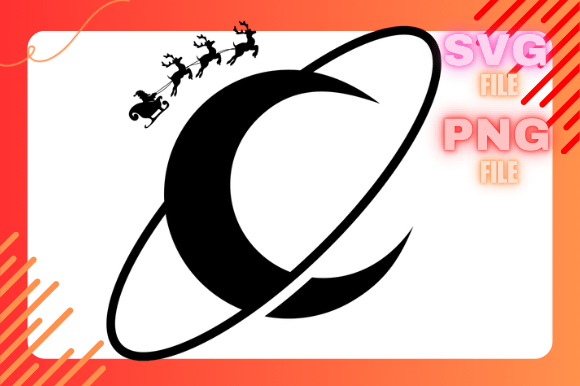 Christmas Sleigh on Planet Moon Illustrations