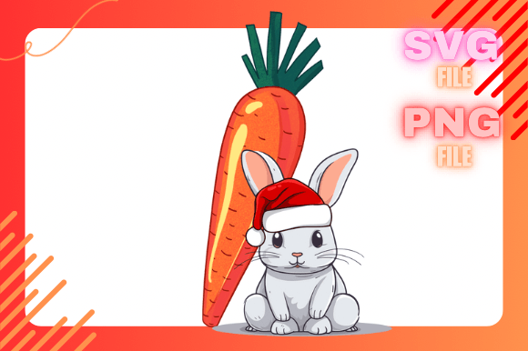 Cute Christmas Bunny Carrot Illustrations Review