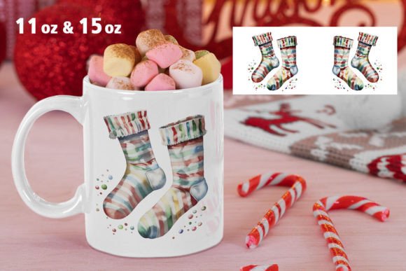 Review: Christmas Sock Mug Wrap Sublimation Design
