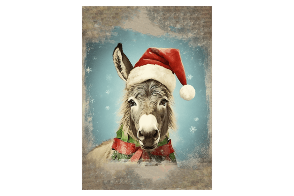 Reviewing the Cute Donkey Christmas Card Design