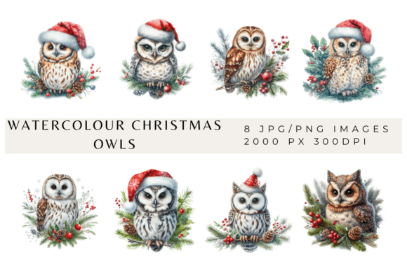 Reviewing Watercolour Christmas Owls for Stitchers