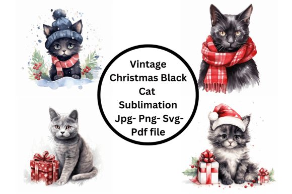 Vintage Christmas Black Cat Sublimation: A Designer’s Review