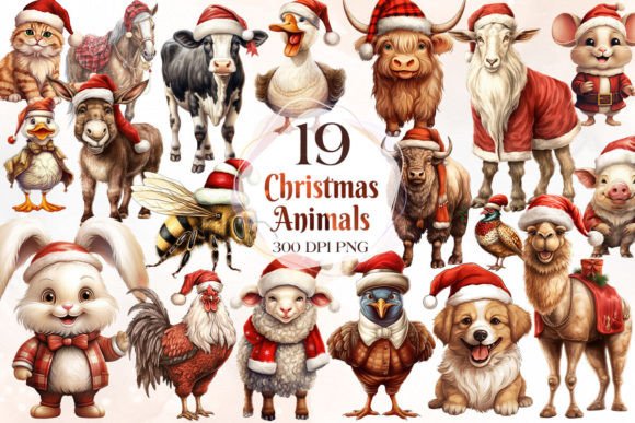 Vintage Christmas Farm Animal Illustrations Review